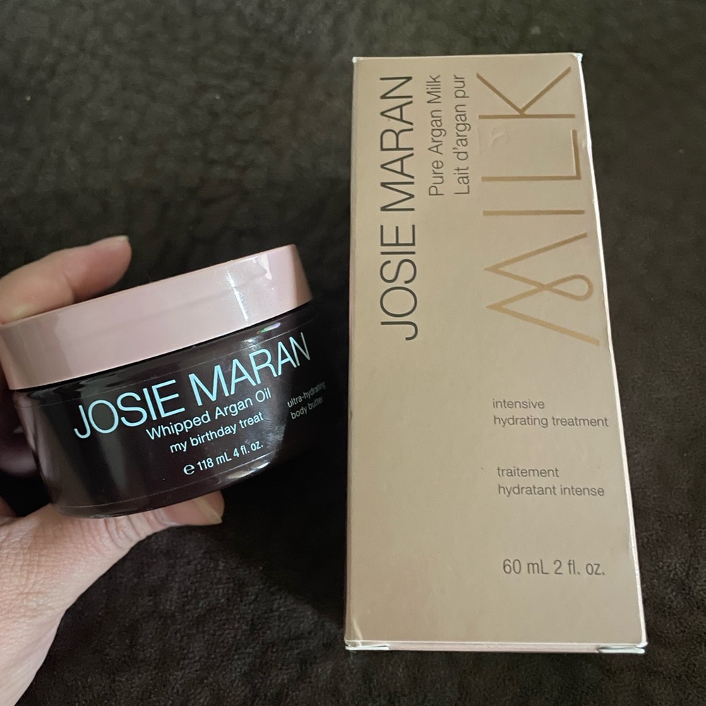 Josie Maran Whipped Argan Oil Body Butter - Pink and Black